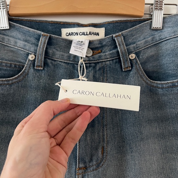 NWT Caron Callahan Joni Jean Washed 70s Denim 24 FW23 high rise button fly - Picture 6 of 15